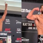 Julian Marquez vs Gregory Rodrigues wiegh in at UFC Fight Night
