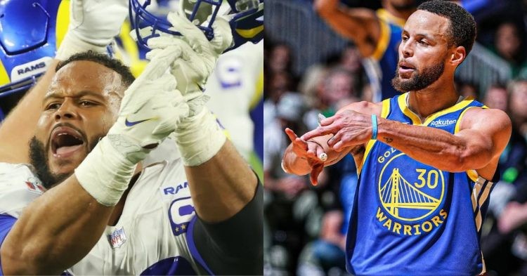 Aaron Donald & Stephen Curry