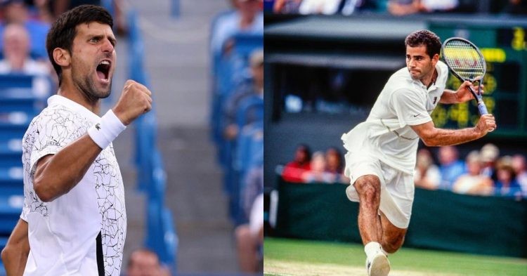 Novak Djokovic and Pete Sampras