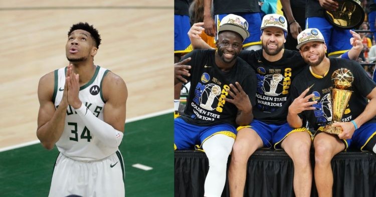 Giannis Antetokounmpo and the Golden State Warriors core