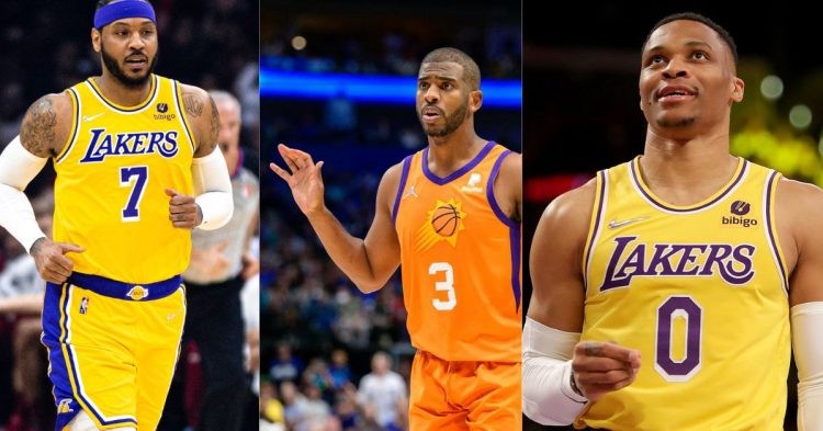 Jordan reps- Carmelo Anthony, Chris Paul and Russel Westbrook
