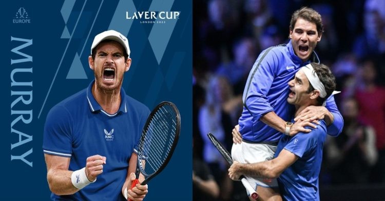 Andy Murray, Rafael Nadal and Roger Federer
