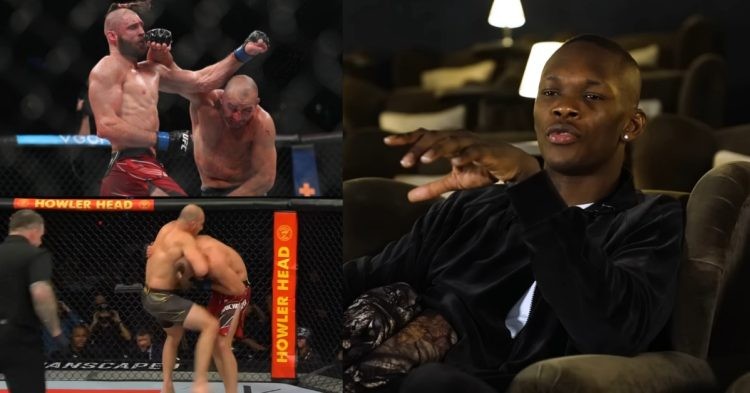 Israel Adesanya points out Glover Teixeira's mistake