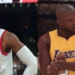 NBA 2K characters Damian Lillard and Shaq