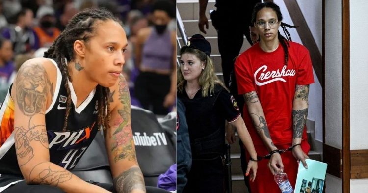 WNBA star Brittney Griner on the court and in prison