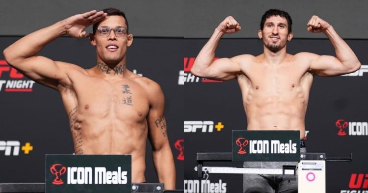 Caio Borralho weighs in for UFC Fight Night event