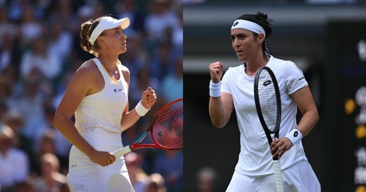 Elena Rybakina and Ons Jabeur at Wimbledon