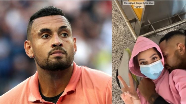 Nick Krygios and Costeen Hatzi stuck at a airport.