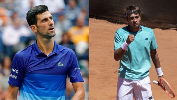 Novak Djokovic and Flavio Cobolli