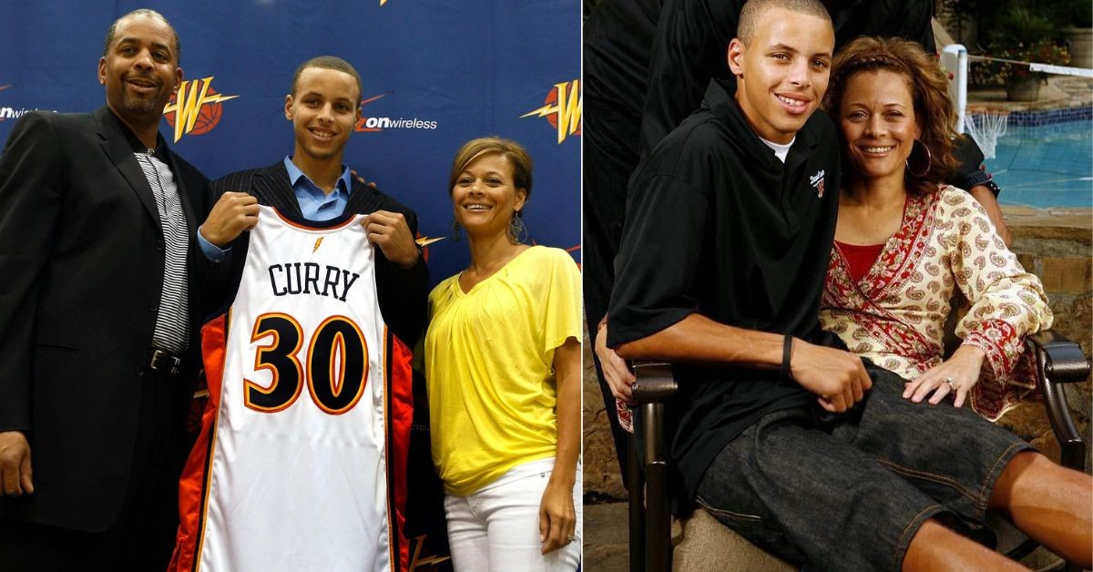 Steph Curry with Dell and Sonya Curry