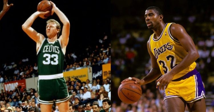 NBA legends Larry Bird and Magic Johnson
