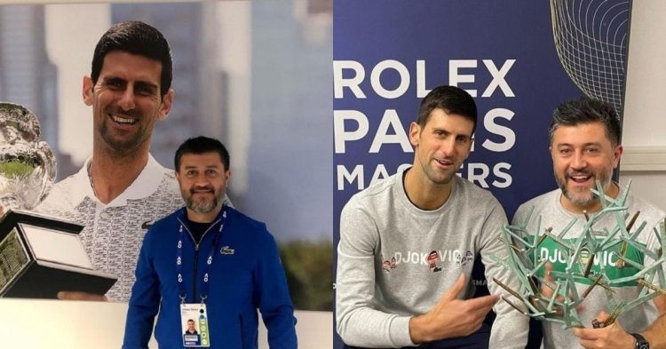 Ulises Badio and Novak Djokovic