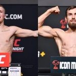 Mason Jones weighs in for a UFC event