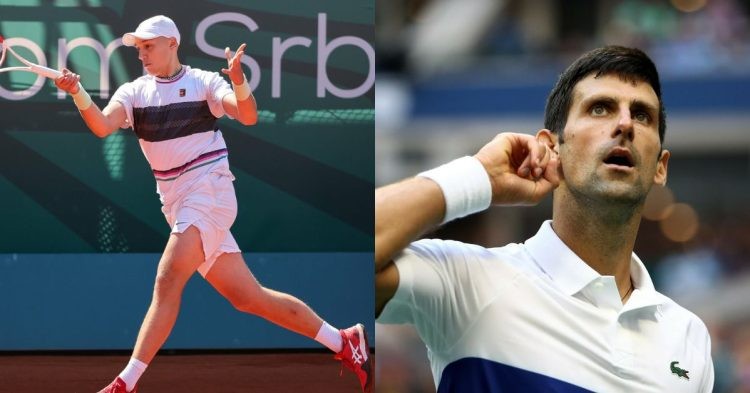 Hamad Medjedovic and Novak Djokovic