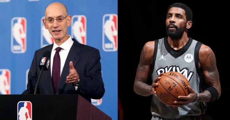 NBA Commissioner Adam Silver and Kyrie Irving