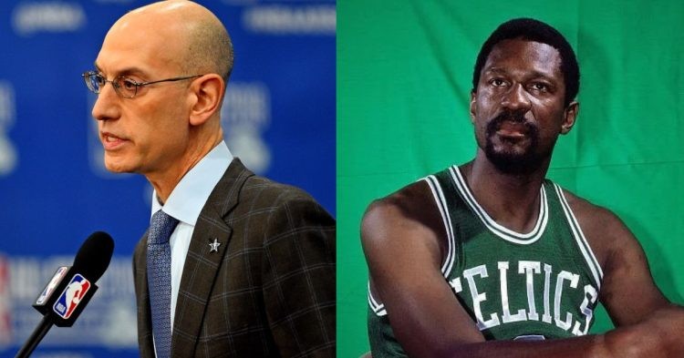 Adam Silver and Bill Russell