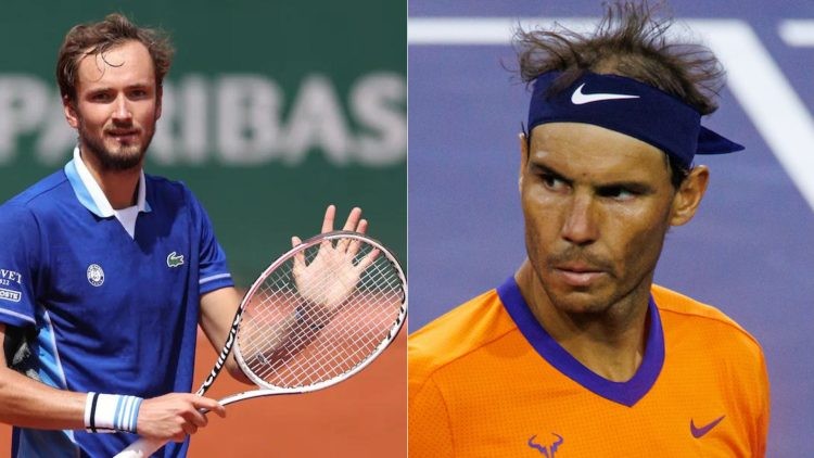 Daniil Medvedev and Nadal