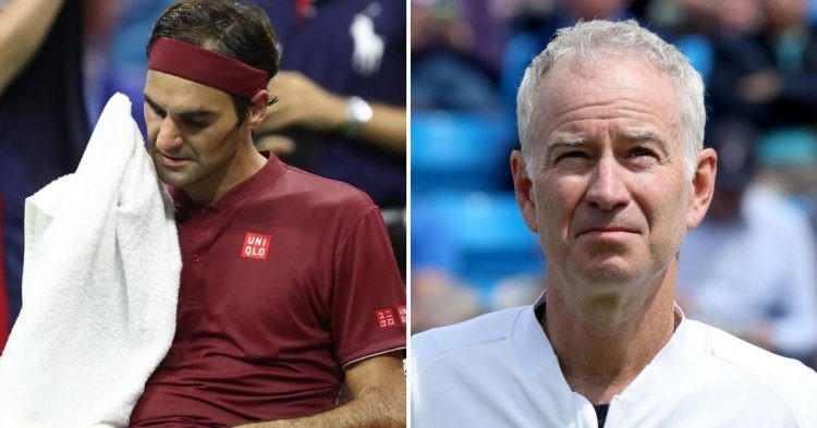 Roger Federer and John McEnroe