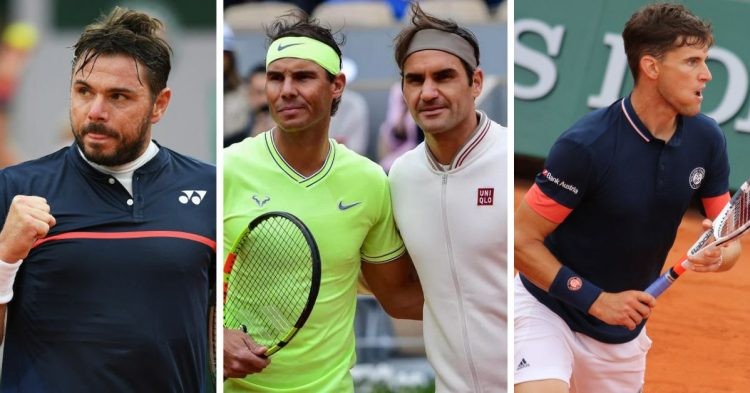 Stan Wawrinka, Rafael Nadal, Roger Federer and Dominic Thiem