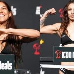 UFC Fight Night: Brogan Walker and Juliana Miller weigh ins