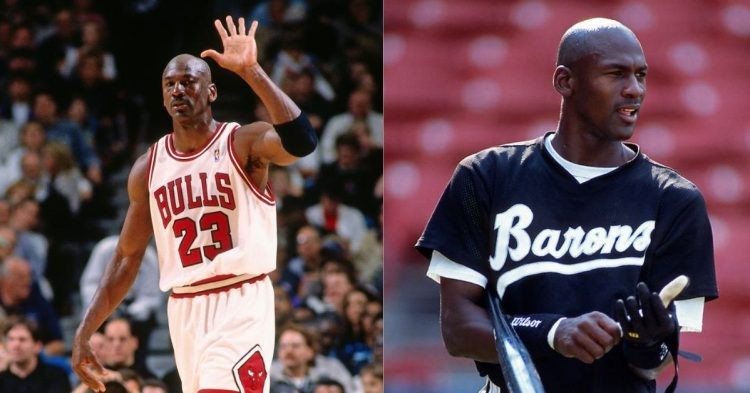 Michael Jordan in the NBA and MLB
