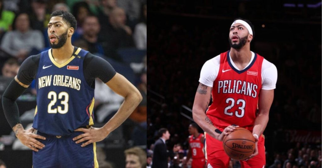 Anthony Davis with the Pelicans