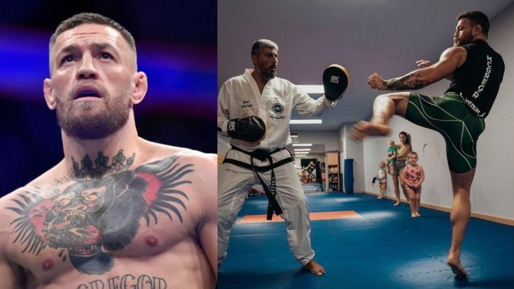 Conor McGregor trains Taekwondo