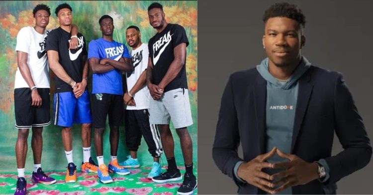 Giannis Antetokounmpo and his brothers
