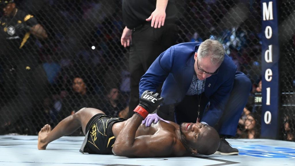 Kamaru Usman was knocked out unconcious at UFC 278