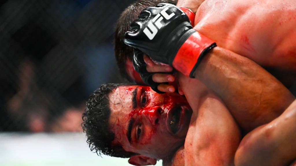 Paulo Costa and Luke Rockhold in a bloody battle at UFC 287