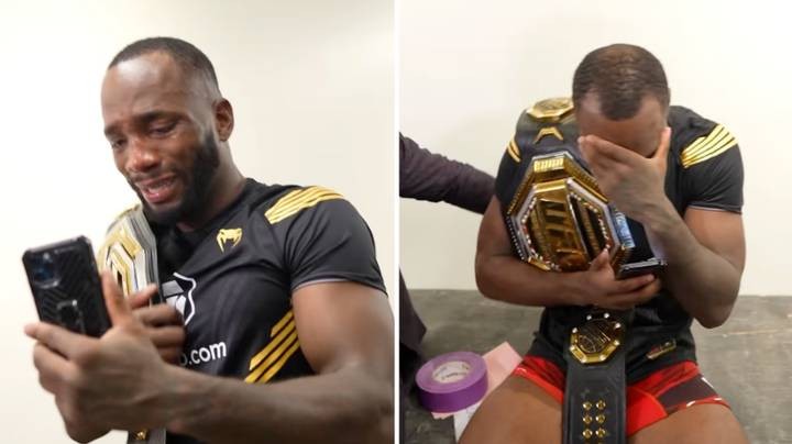 Leon Edwards got very emotional after becoming new champ