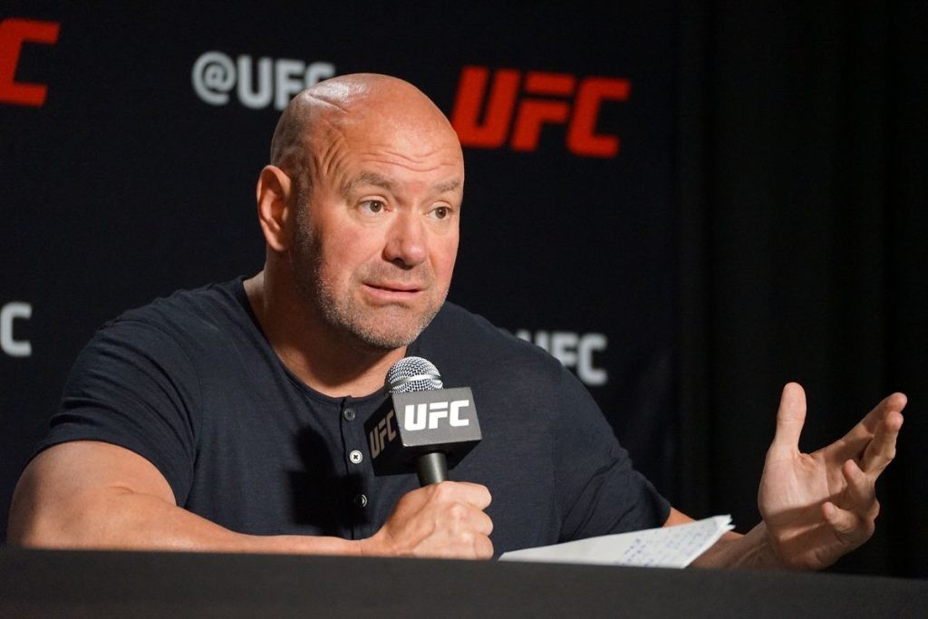 UFC President Dana White at the press conference (Credit: UFC)