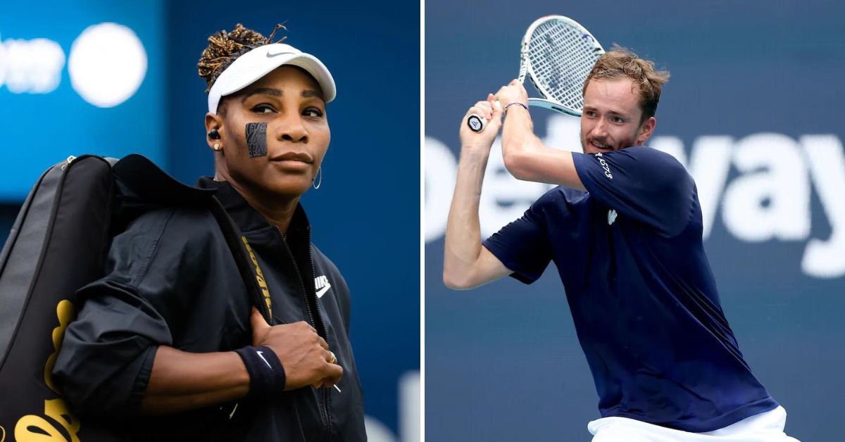 Serena Williams and Daniil Medvedev
