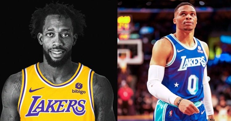 LA Lakers' Patrick Beverley and Russell Westbrook