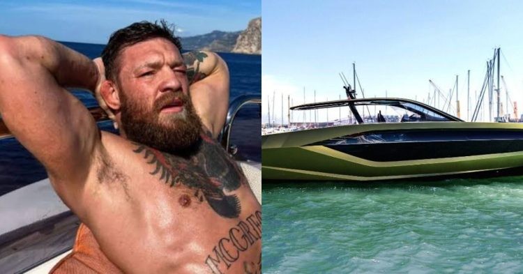 Conor McGregor relaxing at his yacht