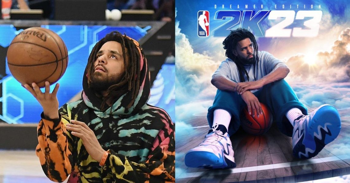 J.Cole on the cover of NBA 2K23