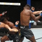 Nassourdine Imamov lands a kick at UFC Paris