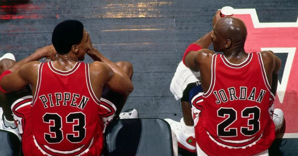 Michael Jordan and Scottie Pippen Chicago Bulls