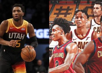 Donovan Mitchell and Cleveland Cavaliers players