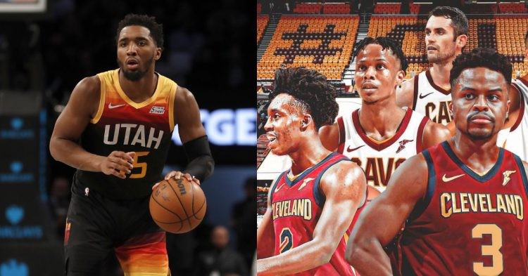 Donovan Mitchell and Cleveland Cavaliers players