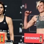 UFC 279 - Irene Aldana weighs in ahead of her fight