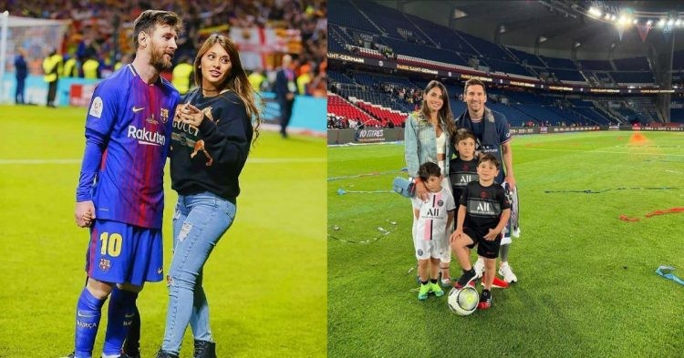 Lionel Messi and family