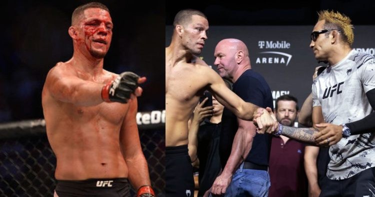 Nate Diaz submits Tony Ferguson in the main event of UFC 279