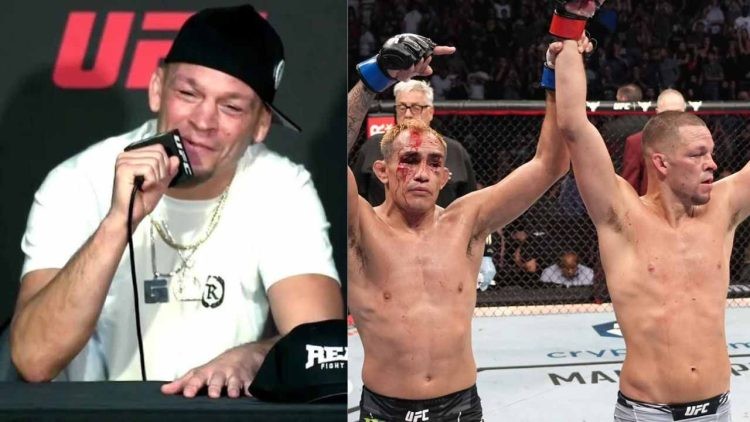 Nate Diaz praises Tony Ferguson for his UFC career.