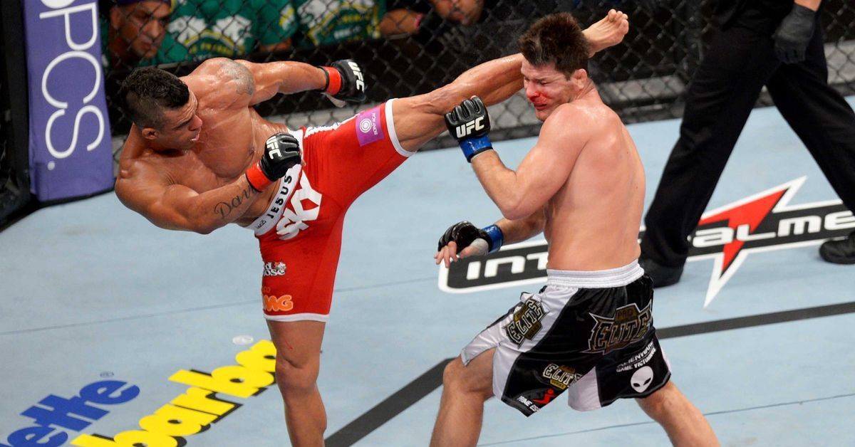 The Vitor Belfort headkick that left Michael Bisping with one eye