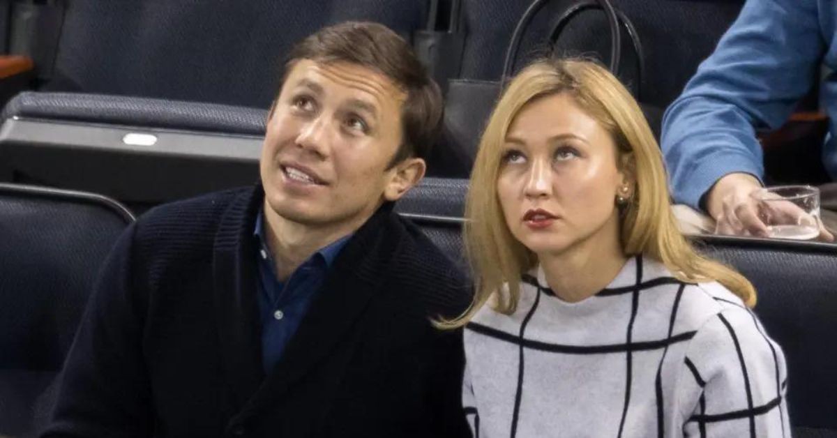 Gennady Golovkin with his wife, Alina