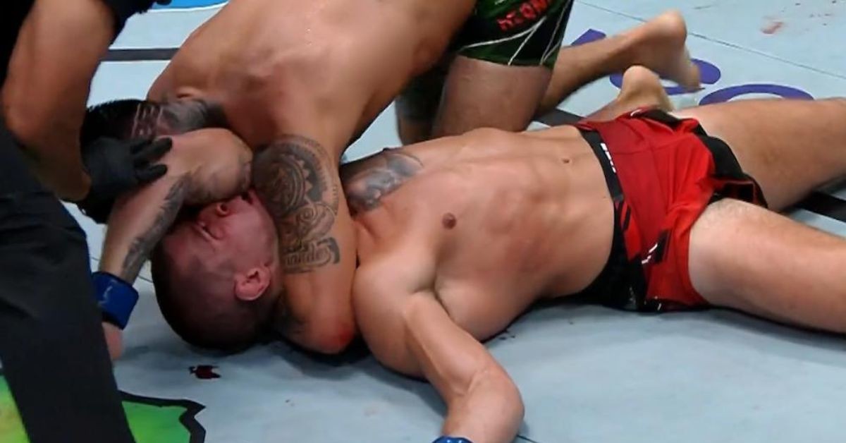 Anthony Hernandez chokes Marc-Andre Barriault out cold