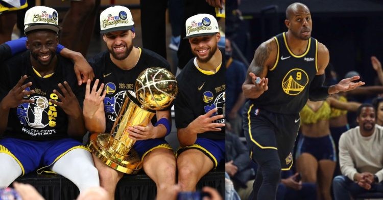 Golden State Warriors core Stephen Curry Klay Thompson Draymond Green and Andre Iguodala