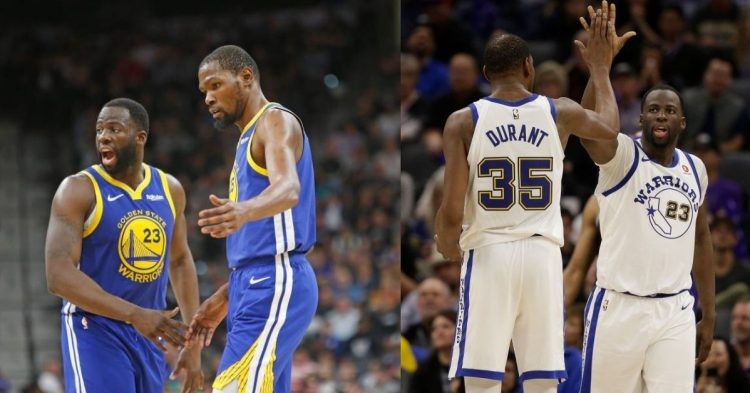 Draymond Green and Kevin Durant