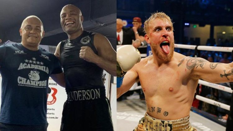Anderson Silva and his boxing coach are ready for Jake Paul